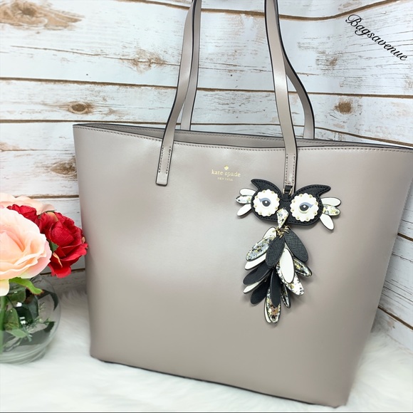 Kate spade Len owl cityscape large tote leather - Picture 2 of 7